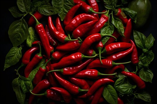 Spicy red chilies