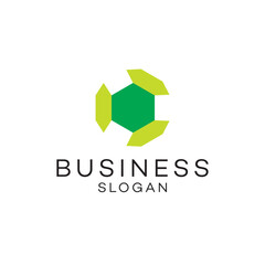 Green hexagon shape logo design, Brand Identity, flat icon, monogram, business, editable, eps, royalty free image, corporate brand, creative, icon