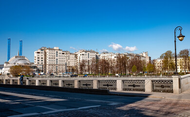 April 29, 2022, Moscow, Russia. Residential complex Government House (House on the Embankment) on...