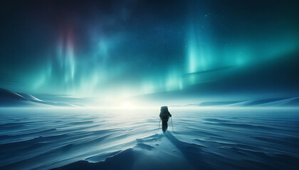 Don't copy me (To walk in the snow toward the aurora from the North Pole) Generative AI