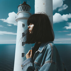 Wait every day (The Lighthouse and the Girl) Generative AI