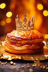 Delicious Traditional Galette des Rois - obrazy, fototapety, plakaty