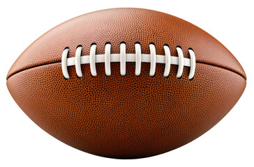 Leather American football ball isolated.