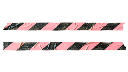 Grunge black and pink barricade tape