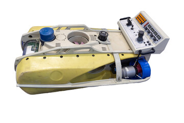 Underwater remotely operated vehicle - transparenrt background