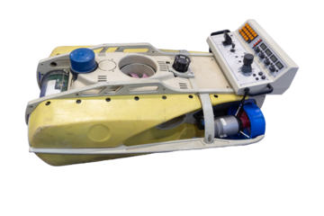 Underwater remotely operated vehicle - transparenrt background