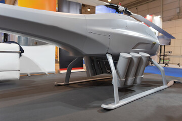 Futuristic jet - UAV - copter for science, observing and military