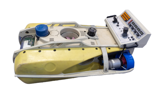 Underwater remotely operated vehicle - transparenrt background