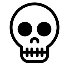 skull and crossbones day of the dead icon illustration