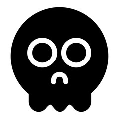 skull and crossbones day of the dead icon illustration