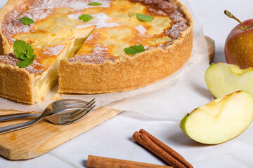 Homemade apple pie