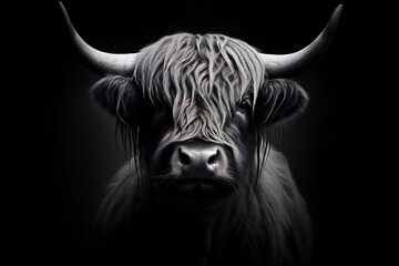 Cattle nature highland animals cow scottish - obrazy, fototapety, plakaty