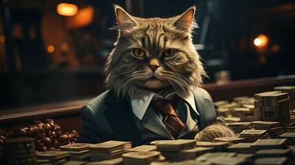Cat with a wealth.