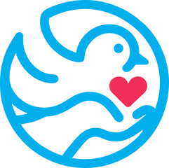 Obraz premium Charity Social Organization Logo