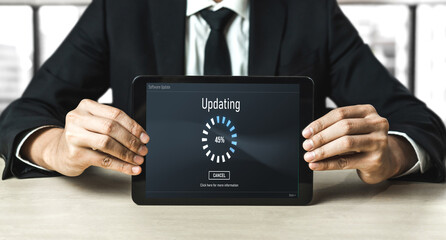 Software update on computer for modish version of device software upgrade