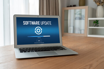Software update on computer for modish version of device software upgrade