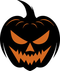 Halloween pumpkin icon vector illustration