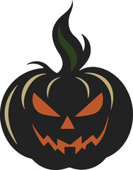 Halloween pumpkin icon vector illustration