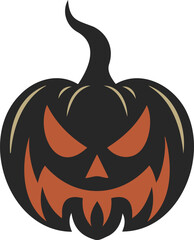 Halloween pumpkin icon vector illustration