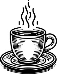 Coffee or Tea Cup Handdrawn