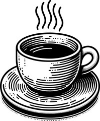 Coffee or Tea Cup Handdrawn