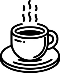 Coffee or Tea Cup Handdrawn