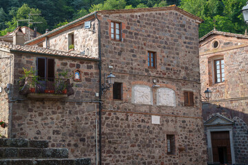 Fototapeta na wymiar Radicofani, historic town in Tuscany