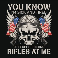 American veterans day graphics tshirt design