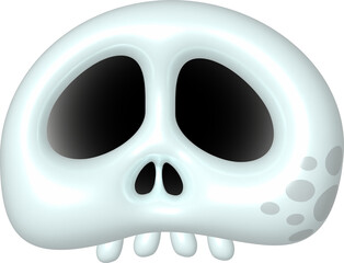 Skull illustration. Hand drawn picture