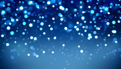 Abstract blue bokeh background style