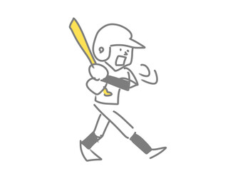 バッターのイラスト