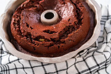 Red velvet bundt cake