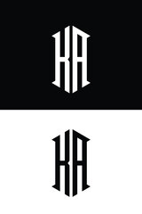 KA initial  monogram letter logo