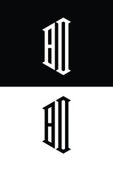BO monogram letter logo