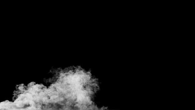 Smoke drifting to the ground. Can be used as a special effect for your projects, video texture or background for designs, scenes, etc.