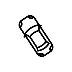 Car icon. Element of transport view from above. One of the collections for website design and development, app development mobile concept. Premium icon on white background