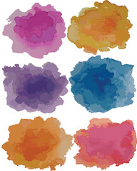 abstract watercolor splashes, abstract watercolor strokes, watercolor texture illustration 