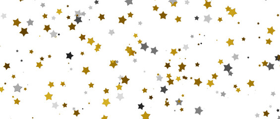 Celestial Downpour: Experience the Marvel of a 3D Gold Stars Rain