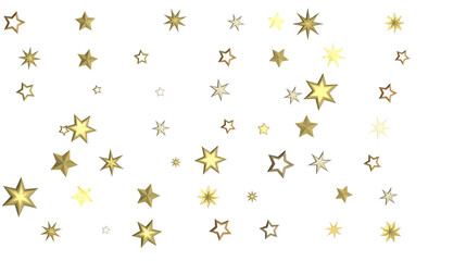 Obraz na płótnie Canvas Stardust Christmas Shower: Mesmerizing 3D Illustration Depicting Descending Holiday Star Particles
