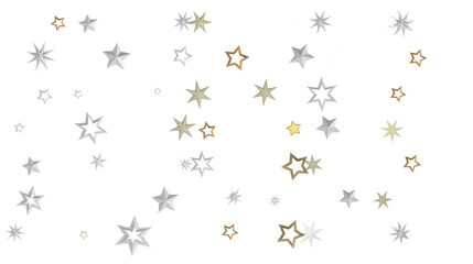 Enchanting 3D Gold Stars Rain: A Celestial Delight for the Eyes