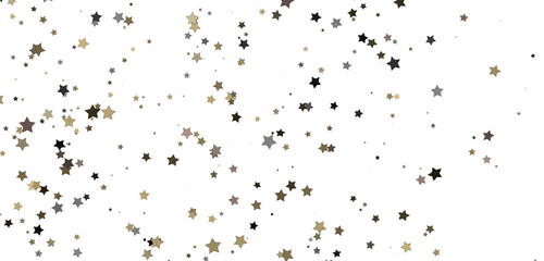 Celestial Downpour: Experience the Marvel of a 3D Gold Stars Rain