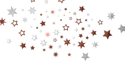 Yuletide Star Descent: Striking 3D Illustration Showcasing Falling Festive Stellar Fragments