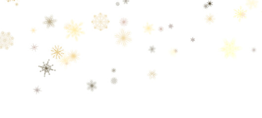 Obraz na płótnie Canvas Snowflake Cascade: Mesmerizing 3D Illustration Depicting Descending Christmas Snowflakes