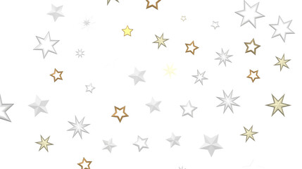 Stars - Glossy 3D Christmas star icon. Design element for holidays. -