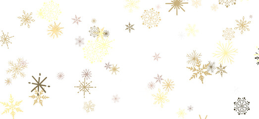 Snowflake Cascade: Mesmerizing 3D Illustration Depicting Descending Christmas Snowflakes