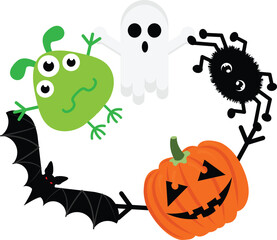 Halloween image vector 