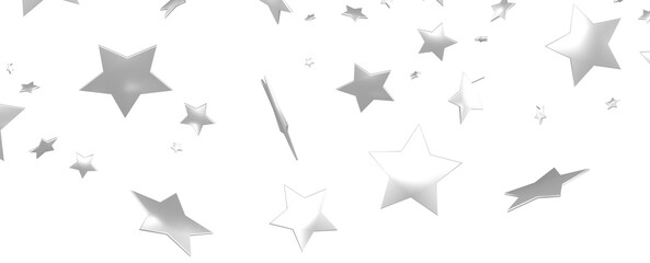 Silver star of confetti.