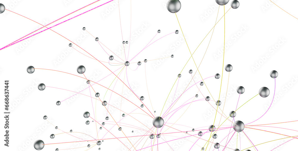 Aufkleber network structure - abstract design connection