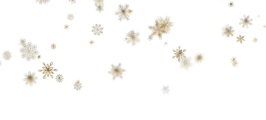 Winter Snow Showers: Spectacular 3D Illustration Showcasing Falling Christmas Snowflakes