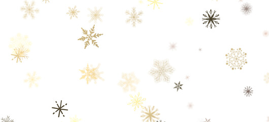 Frosty Snowfall: Mesmeric 3D Illustration Depicting Descending Holiday Snowflakes